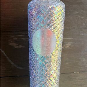 Starbucks Holographic Iridescent Diamond Tumbler - Rainbow Sheen